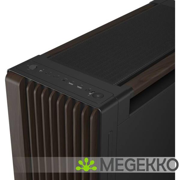 Grote foto asus proart pa602 wood edition modern black metal panel computers en software behuizingen en kasten