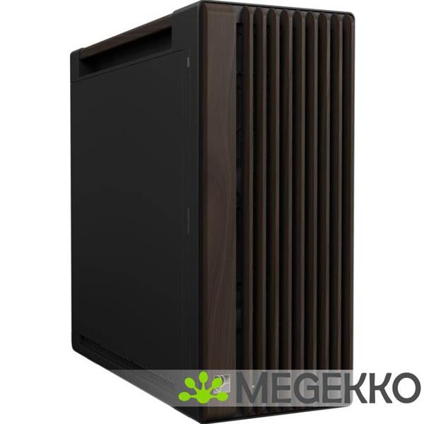 Grote foto asus proart pa602 wood edition modern black metal panel computers en software behuizingen en kasten