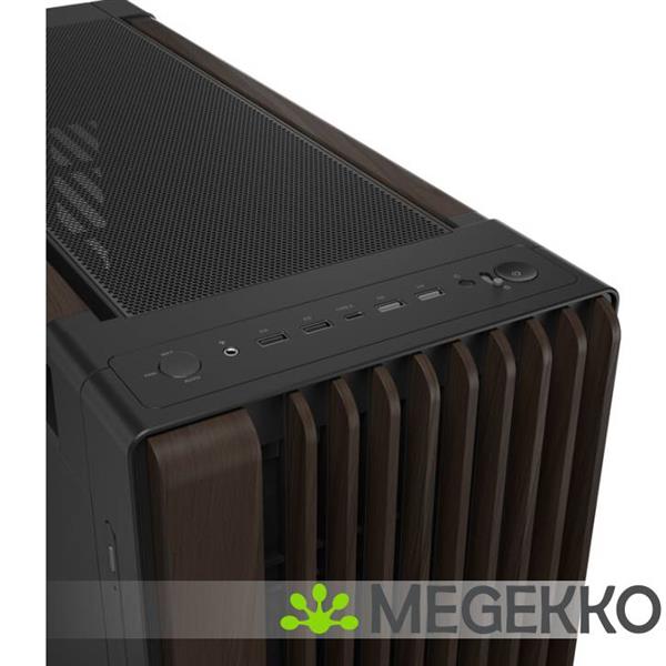 Grote foto asus proart pa602 wood edition modern black metal panel computers en software behuizingen en kasten