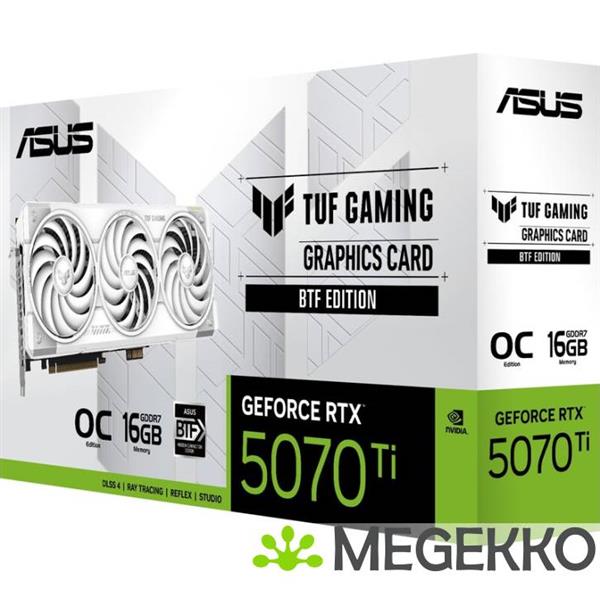 Grote foto asus geforce rtx 5070 ti tuf rtx5070ti o16g btf white computers en software videokaarten