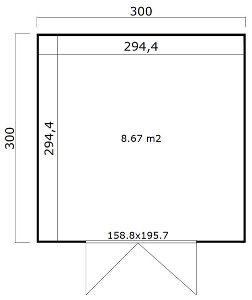 Grote foto tuinhuis quby 300x300 tuin en terras tuinhuisjes en blokhutten