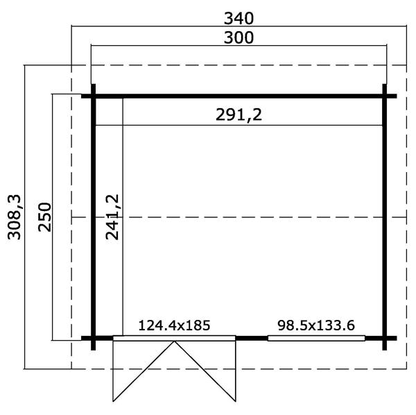 Grote foto nieuw cottage tuinhuis alex met zadeldak tuin en terras tuinhuisjes en blokhutten