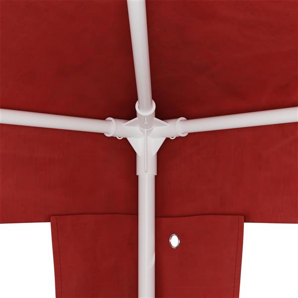 Grote foto vidaxl partytent rood 600 x 300 x 255 cm pe en staal tuin en terras overige tuin en terras