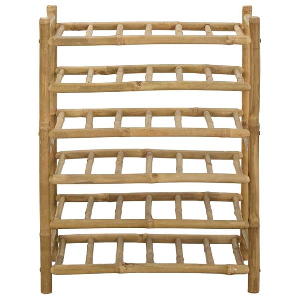 Grote foto vidaxl wijnrek naturel 57 x 29 5 x 72 cm bamboe huis en inrichting woningdecoratie