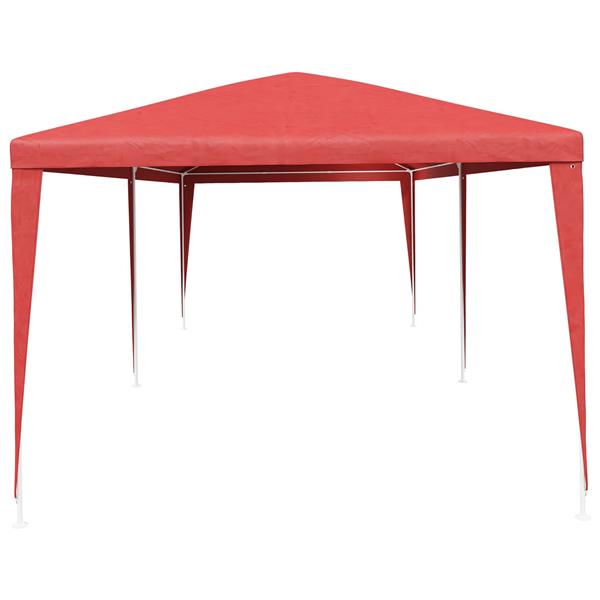 Grote foto vidaxl partytent rood 600 x 300 x 255 cm pe en staal tuin en terras overige tuin en terras