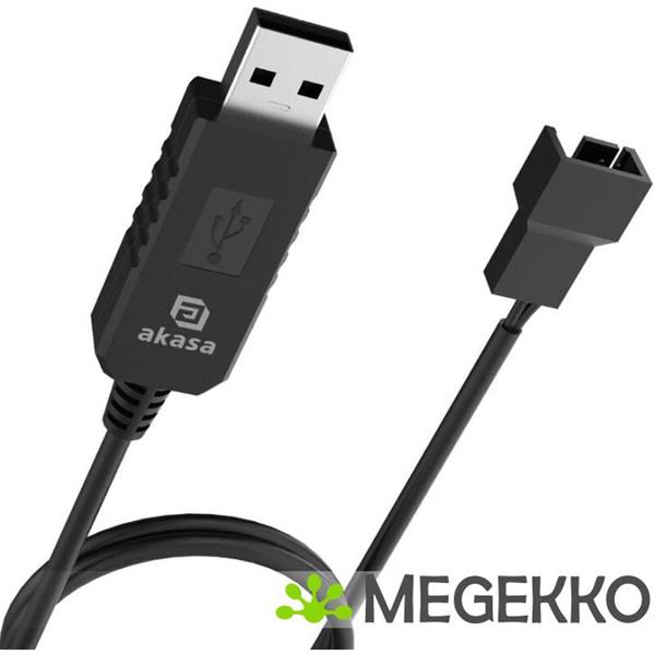 Grote foto akasa ak cbfa10 60bk tussenstuk voor kabels 3 pin or 4 pin usb type a zwart computers en software overige computers en software