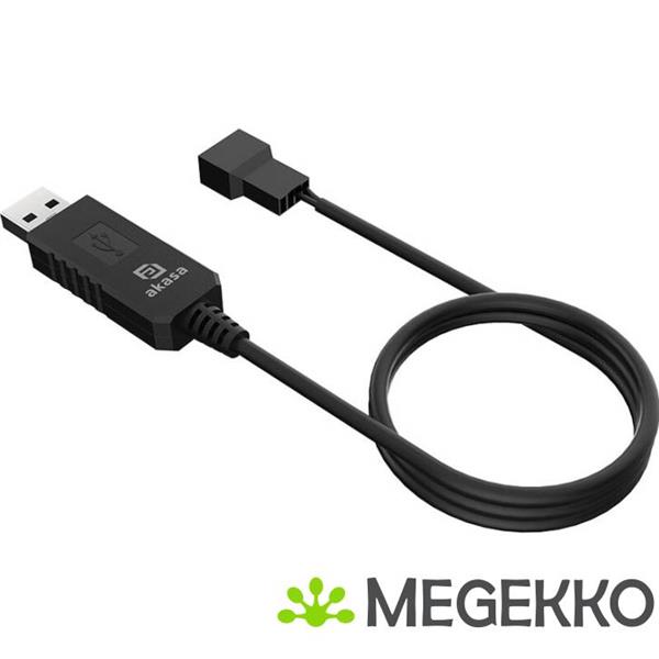 Grote foto akasa ak cbfa10 60bk tussenstuk voor kabels 3 pin or 4 pin usb type a zwart computers en software overige computers en software