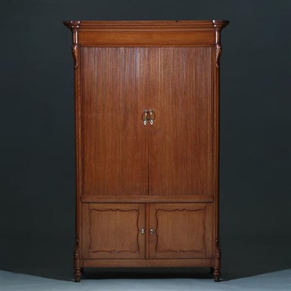 Grote foto hollandse vroeg willem iii archiefkast waar ook servies in past ca 1850 no.391125 antiek en kunst stoelen en banken