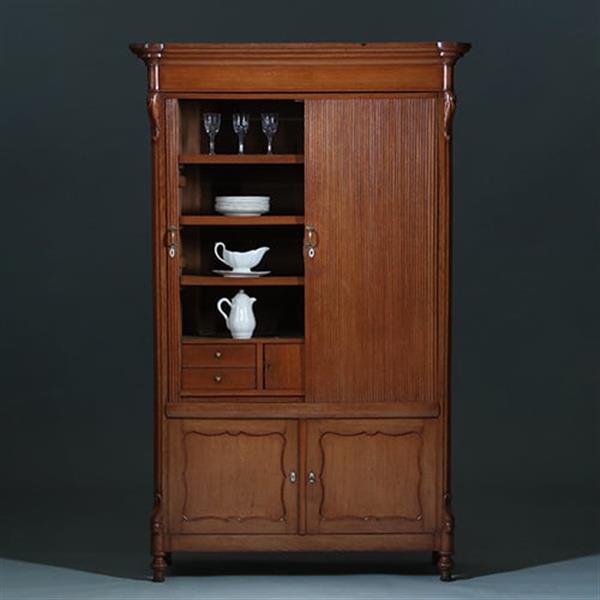 Grote foto hollandse vroeg willem iii archiefkast waar ook servies in past ca 1850 no.391125 antiek en kunst stoelen en banken