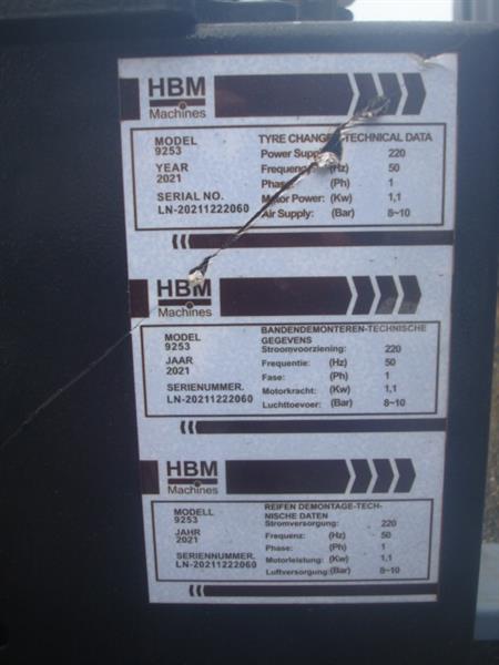 Grote foto autobanden motorbanden demonteer apparaat hbm auto diversen gereedschap