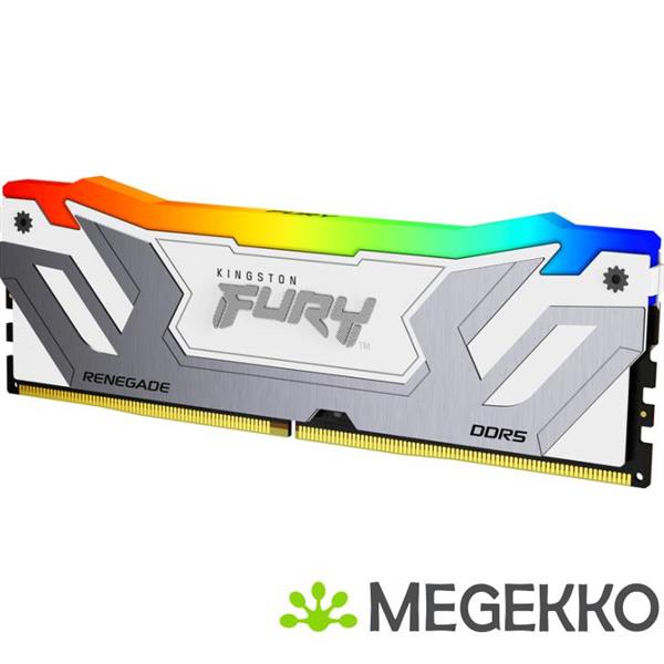 Grote foto kingston ddr5 fury renegade rgb white 1x24gb 8400 cudimm computers en software overige computers en software