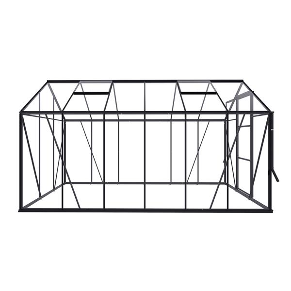 Grote foto nieuw tuinkas kate iv zwart vg 3mm tuin en terras tuinhuisjes en blokhutten