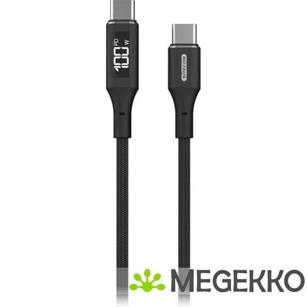 Grote foto sitecom usb 2.0 0.48gbps 100w usb type c 1.5m led display computers en software overige computers en software