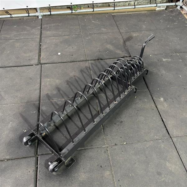 Grote foto metalen schijvenrek sport en fitness fitness