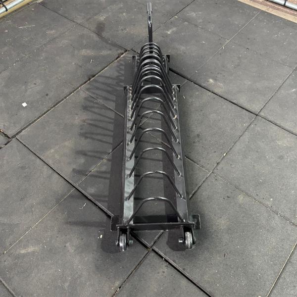 Grote foto metalen schijvenrek sport en fitness fitness