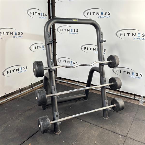 Grote foto technogym barbell rack incl. barbells zwart sport en fitness fitness