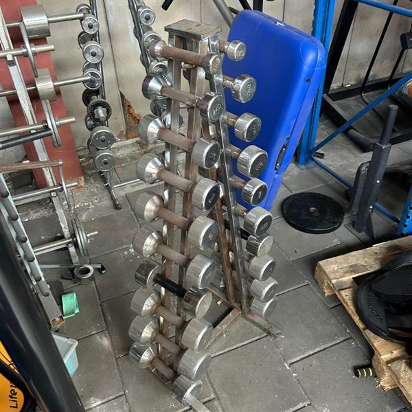 Grote foto dumbbell rek 1 10 kg sport en fitness fitness