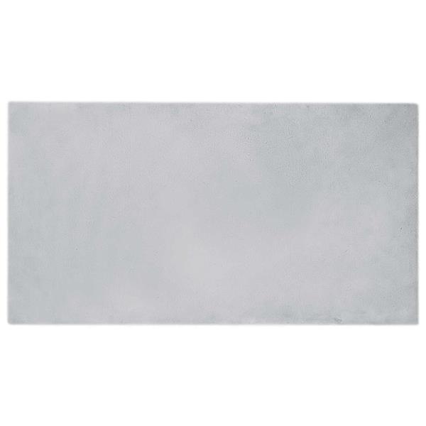 Grote foto vidaxl antislip vloerkleed van imitatie konijnenbont olite grijs huis en inrichting vloerbedekking en kleden