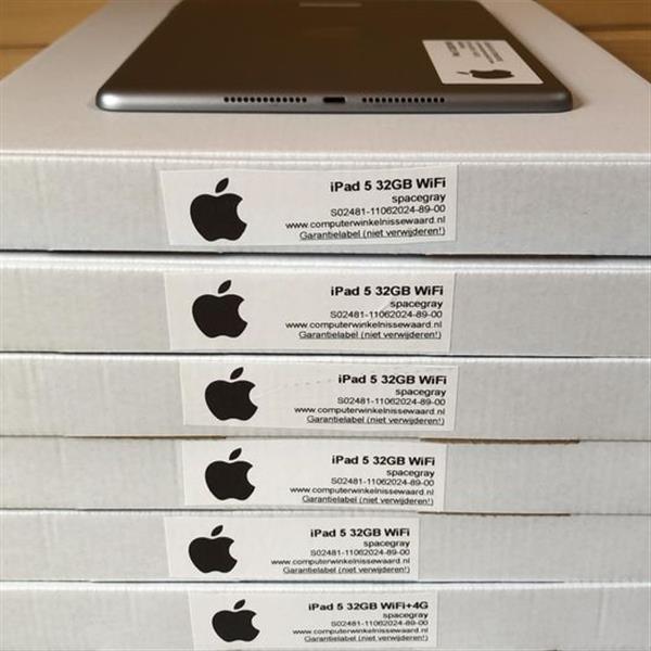 Grote foto apple ipad 5 met beschermhoes geel 32gb 9.7 inch wifi 4g garantie telecommunicatie ipad