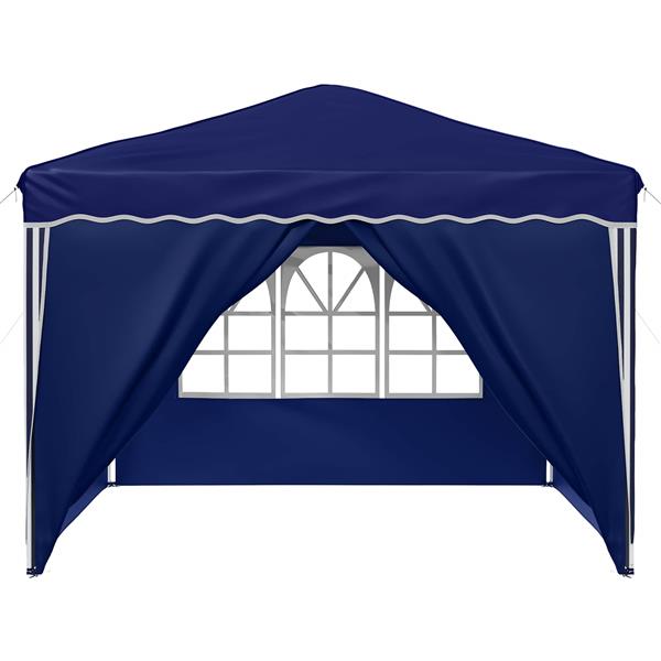 Grote foto vidaxl pop up feesttent blauw 288 x 288 x 245 cm oxford stof tuin en terras overige tuin en terras