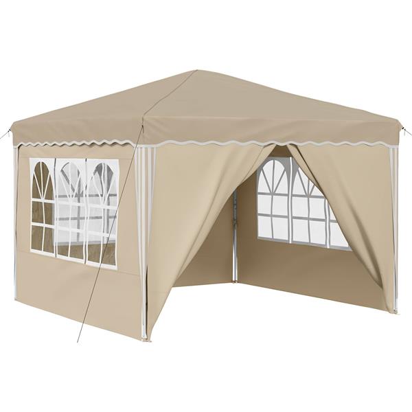 Grote foto vidaxl pop up feesttent cr me 288 x 288 x 245 cm oxford stof tuin en terras overige tuin en terras