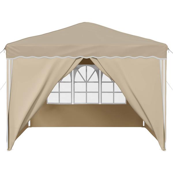 Grote foto vidaxl pop up feesttent cr me 288 x 288 x 245 cm oxford stof tuin en terras overige tuin en terras