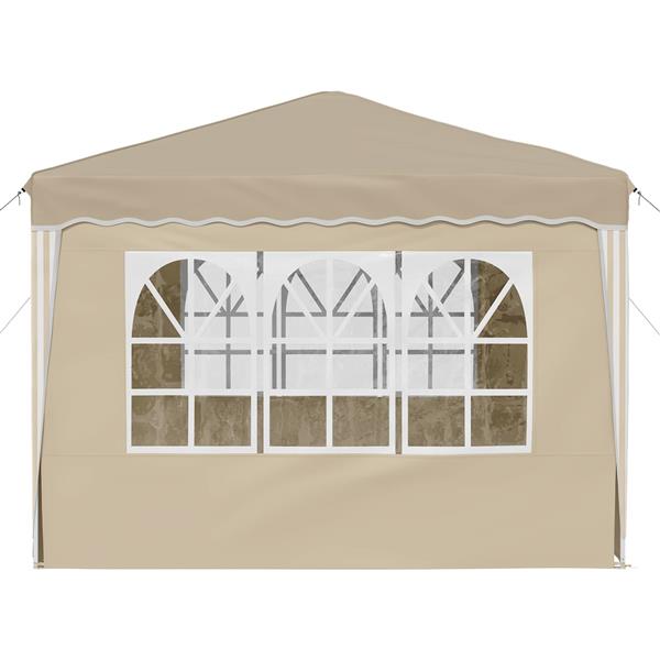 Grote foto vidaxl pop up feesttent cr me 288 x 288 x 245 cm oxford stof tuin en terras overige tuin en terras