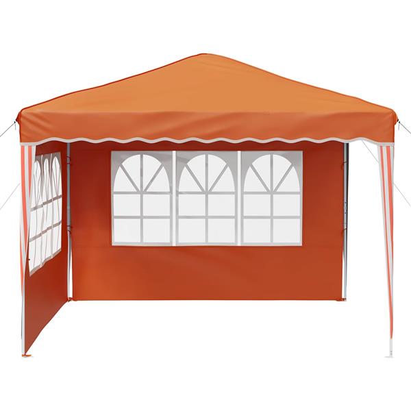 Grote foto vidaxl pop up feesttent oranje 288 x 288 x 245 cm oxford stof tuin en terras overige tuin en terras