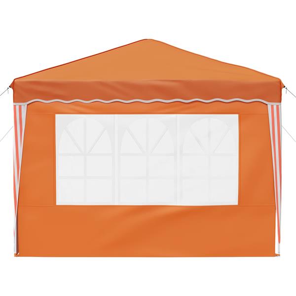 Grote foto vidaxl pop up feesttent oranje 288 x 288 x 245 cm oxford stof tuin en terras overige tuin en terras