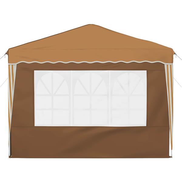 Grote foto vidaxl pop up feesttent beige 288 x 288 x 245 cm oxford stof tuin en terras overige tuin en terras