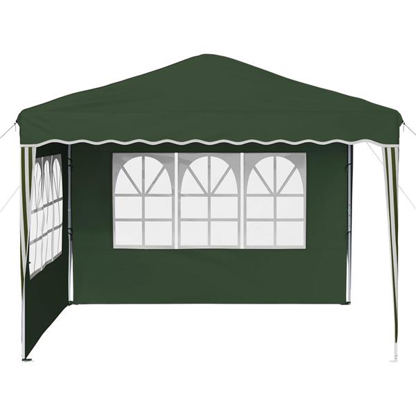 Grote foto vidaxl pop up feesttent groen 288 x 288 x 245 cm oxford stof tuin en terras overige tuin en terras