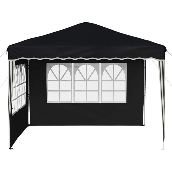 Grote foto vidaxl pop up feesttent antraciet 288 x 288 x 245 cm oxford stof tuin en terras overige tuin en terras