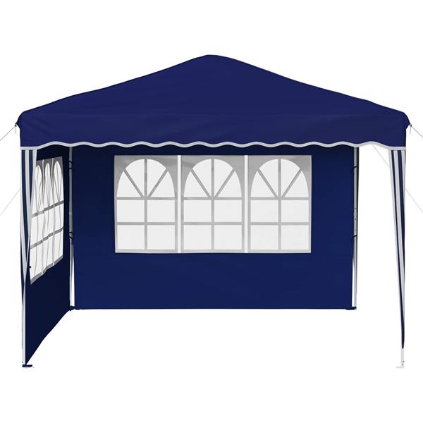 Grote foto vidaxl pop up feesttent blauw 288 x 288 x 245 cm oxford stof tuin en terras overige tuin en terras