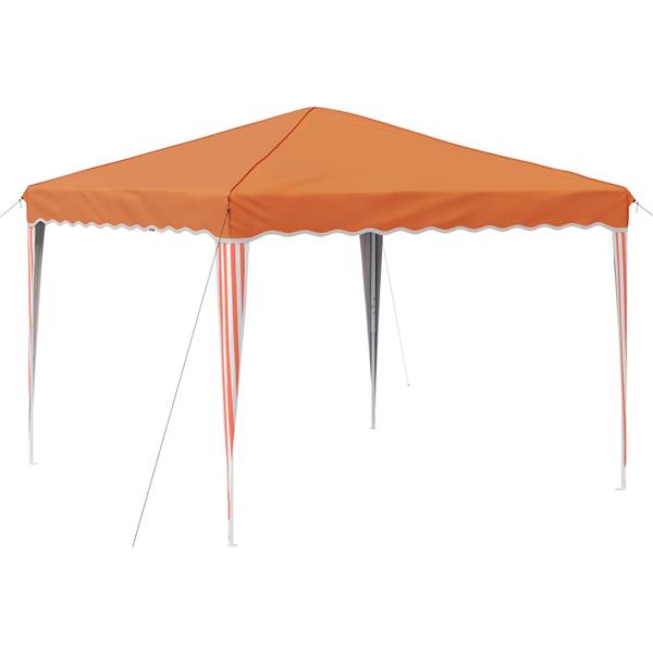 Grote foto vidaxl pop up feesttent oranje 288 x 288 x 245 cm oxford stof tuin en terras overige tuin en terras