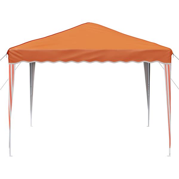 Grote foto vidaxl pop up feesttent oranje 288 x 288 x 245 cm oxford stof tuin en terras overige tuin en terras