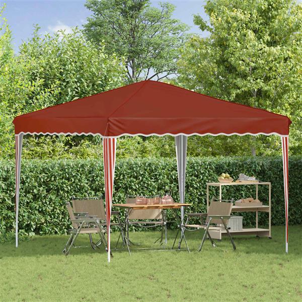 Grote foto vidaxl pop up feesttent terracotta 288 x 288 x 245 cm oxford stof tuin en terras overige tuin en terras