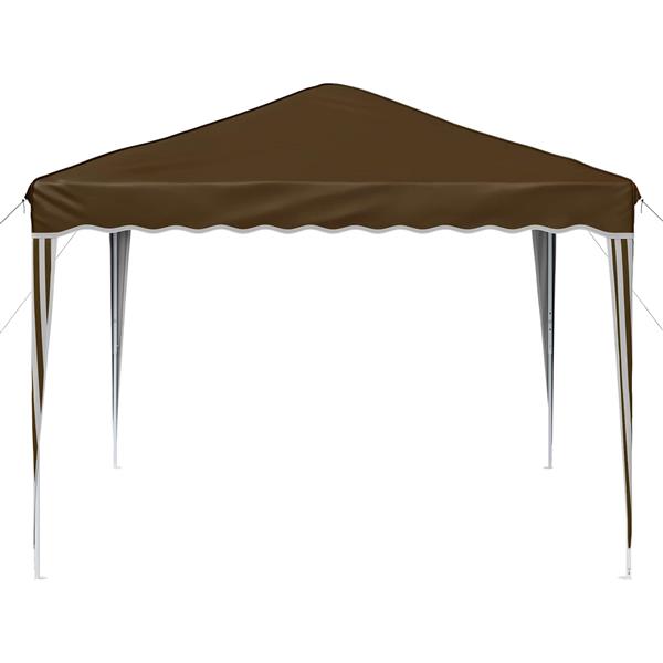 Grote foto vidaxl pop up feesttent taupe 288 x 288 x 245 cm oxford stof tuin en terras overige tuin en terras