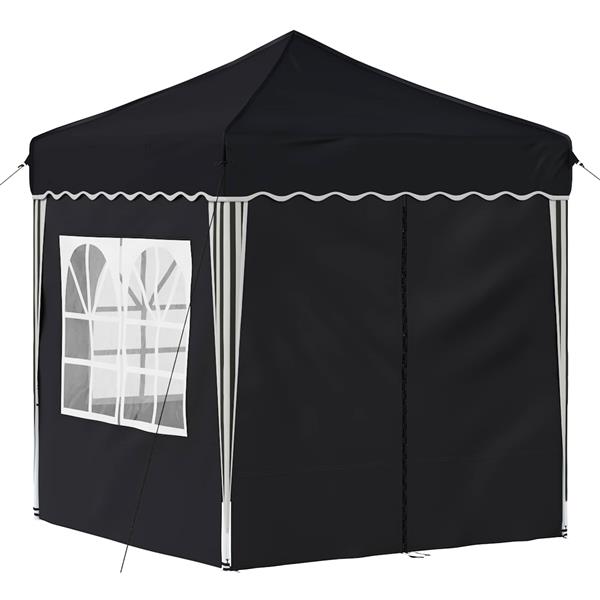 Grote foto vidaxl pop up feesttent antraciet 195 x 195 x 245 cm oxford stof tuin en terras overige tuin en terras
