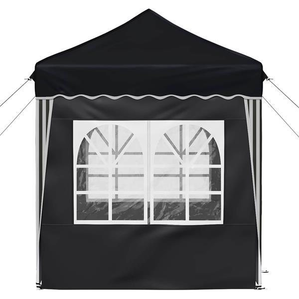 Grote foto vidaxl pop up feesttent antraciet 195 x 195 x 245 cm oxford stof tuin en terras overige tuin en terras
