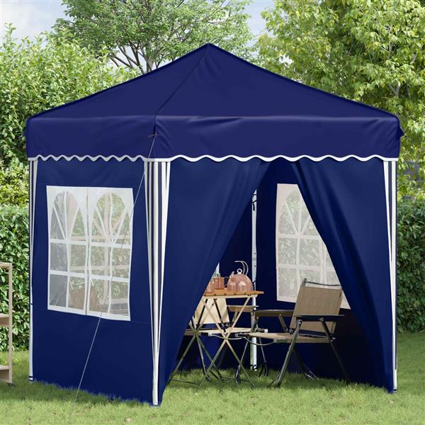 Grote foto vidaxl pop up feesttent blauw 195 x 195 x 245 cm oxford stof tuin en terras overige tuin en terras