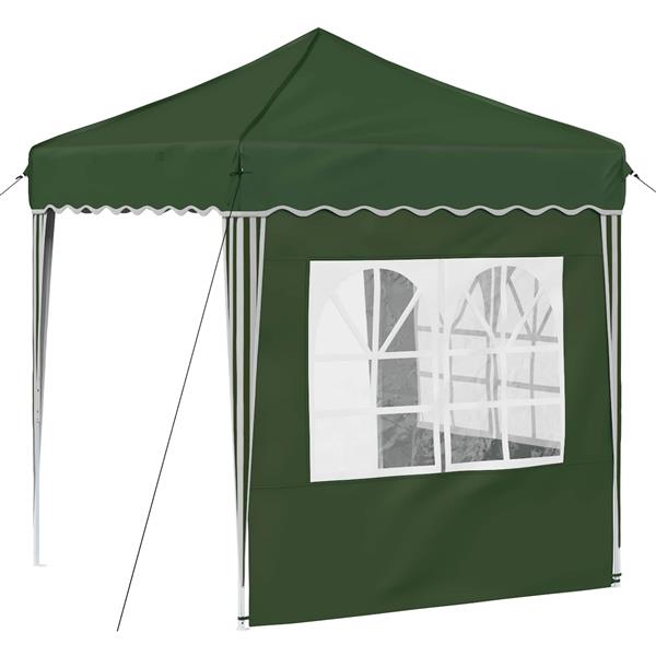 Grote foto vidaxl pop up feesttent groen 195 x 195 x 245 cm oxford stof tuin en terras overige tuin en terras