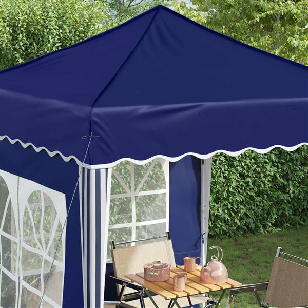Grote foto vidaxl pop up feesttent blauw 195 x 195 x 245 cm oxford stof tuin en terras overige tuin en terras