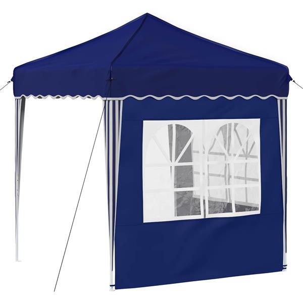 Grote foto vidaxl pop up feesttent blauw 195 x 195 x 245 cm oxford stof tuin en terras overige tuin en terras
