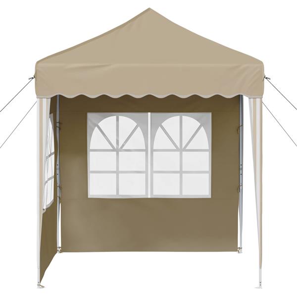 Grote foto vidaxl pop up feesttent cr me 195 x 195 x 245 cm oxford stof tuin en terras overige tuin en terras