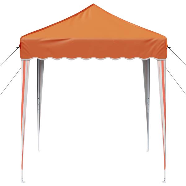 Grote foto vidaxl pop up feesttent oranje 195 x 195 x 245 cm oxford stof tuin en terras overige tuin en terras