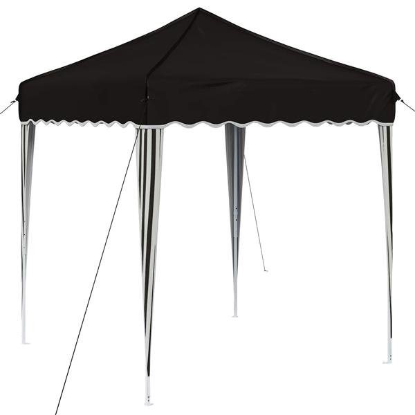 Grote foto vidaxl pop up feesttent zwart 195 x 195 x 245 cm oxford stof tuin en terras overige tuin en terras