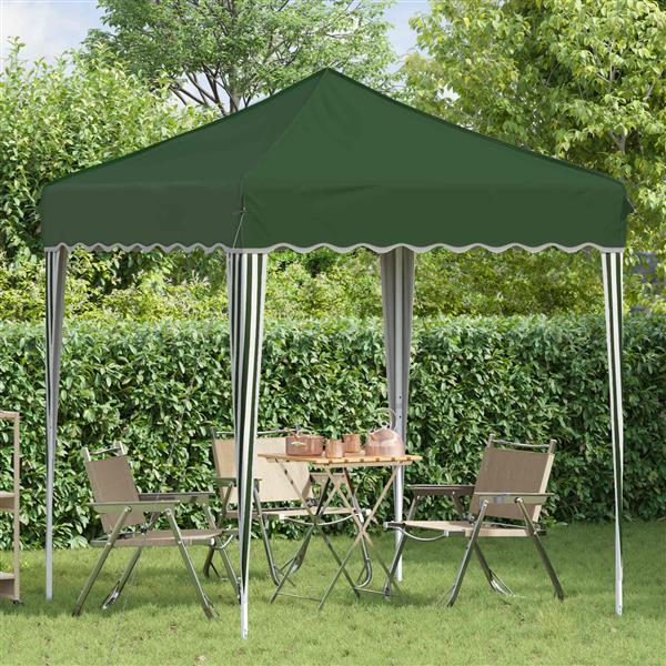 Grote foto vidaxl pop up feesttent groen 195 x 195 x 245 cm tuin en terras overige tuin en terras