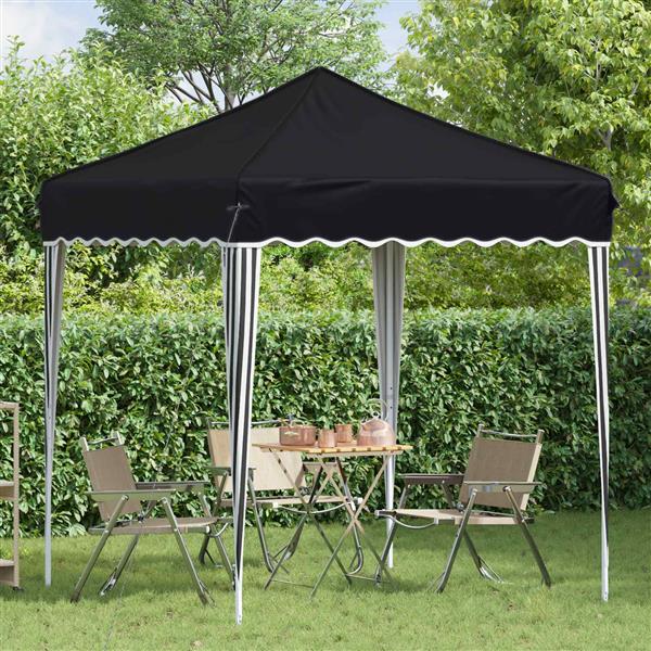 Grote foto vidaxl pop up feesttent antraciet 195 x 195 x 245 cm oxford stof tuin en terras overige tuin en terras