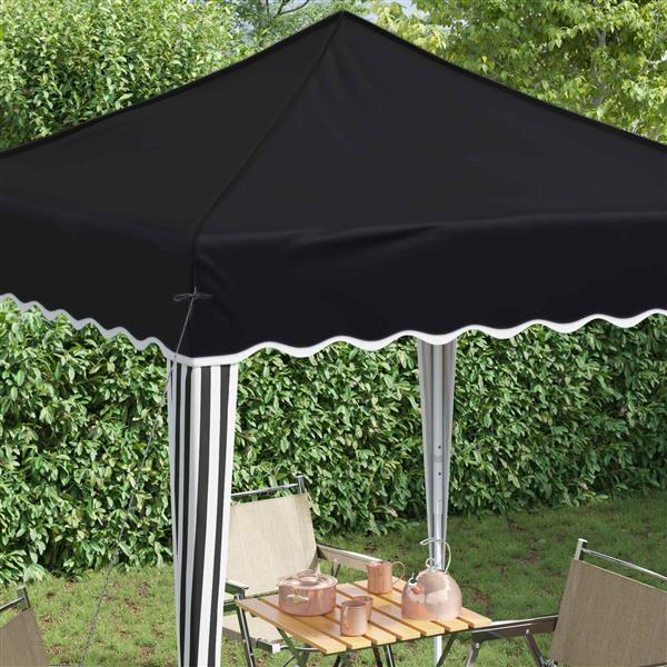 Grote foto vidaxl pop up feesttent antraciet 195 x 195 x 245 cm oxford stof tuin en terras overige tuin en terras