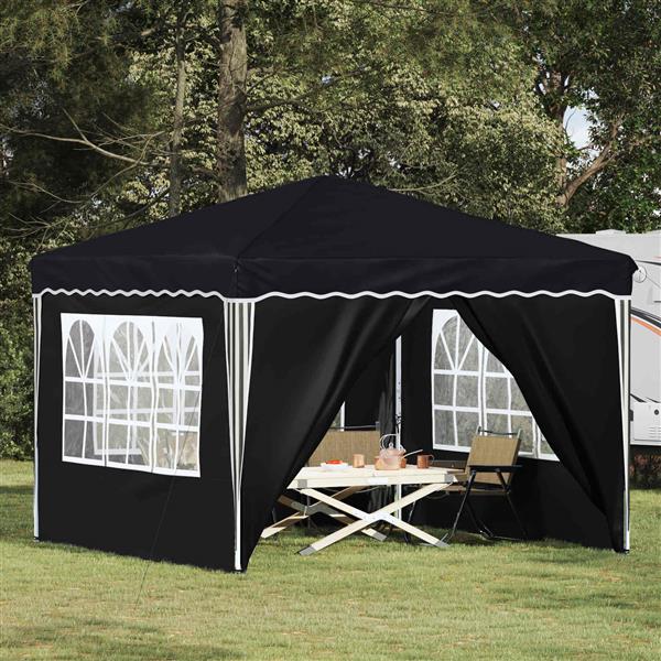 Grote foto vidaxl pop up feesttent antraciet 288 x 288 x 245 cm oxford stof tuin en terras overige tuin en terras